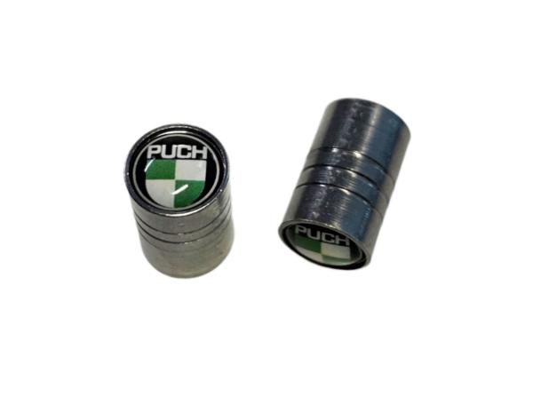 Ventilkappenset Alu (Kolben) mit Puch-Logo